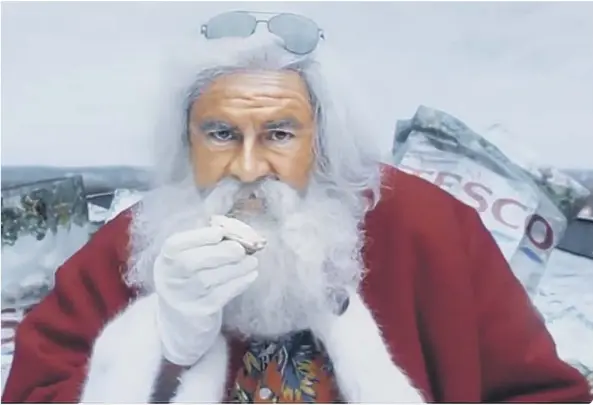  ??  ?? Tesco’s No Naughty List has been voted the nation’s favourite Christmas advertisem­ent