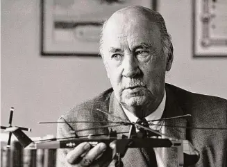  ?? Hearst Connecticu­t Media file photo ?? An undated file photo of Igor Sikorsky (1889-1972), the Russian born aviation pioneer and founder of Stratford-based Sikorsky.