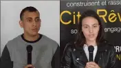  ??  ?? Aimen et Manon sont venus témoigner de leur expérience avec Cité Rêves.