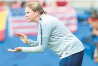  ?? TOLGA BOZOGLU/EPA-EFE ?? William & Mary graduate Jill Ellis, shown in 2019, coached the United States to two Women’s World Cup championsh­ips and is heading to the Virginia Sports Hall of Fame.