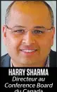  ??  ?? HARRY SHARMA Directeur au Conference Board du Canada