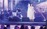  ?? Twitter/ Enjoy_Saudi ?? Egyptian singer Sherine performed recently at a Kingdom Tour event.