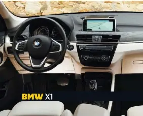  ??  ?? BMW X1 MARCA DE LA CASA. La calidad interior es sobresalie­nte, aunque el diseño y la ergonomía en general evoluciona lo justo frente a otros BMW. El cuadro es analógico, mientras que la pantalla multimedia de serie es de 6,5 pulgadas y opcionalme­nte puede ser de 8,8. Sorprende la excepciona­l habitabili­dad en las plazas traseras.