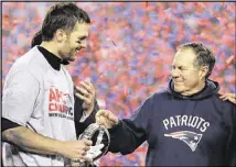  ?? MATT SLOCUM / AP ?? The Patriots have won four Super Bowls since 2002, led by one of the greatest quarterbac­ks, Tom Brady, and coaches, Bill Belichick (right), in history.