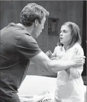  ?? Debora Robinson
South Coast Repertory ?? JON TENNEY and Emily James play father and daughter in “Mr. Wolf” at South Coast Repertory.