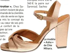  ??  ?? Le modèle « Asha » de Chie Mihara.