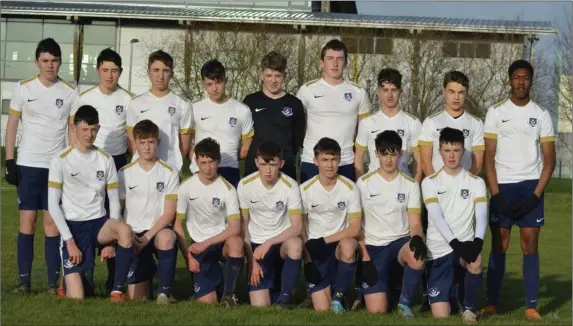  ??  ?? The Drogheda Boys DDSL Under-16 Major team who achieved a great win on Sunday.