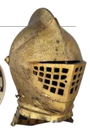  ?? ?? Fig 5 right: A gilt close helm by Richter. Sold by Peter Finer