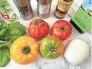  ?? ?? Caprese salad requires only a few ingredient­s, so they all should be the best of the season.