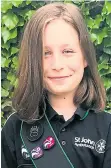  ?? Picture: SWNS ?? Millie, 9, is a junior first aider