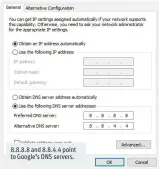  ??  ?? 8.8.8.8 and 8.8.4.4 point to Google’s DNS servers.