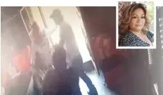  ??  ?? Escándalo. En el video se ve a la mujer llegando al local y tras discutir con Claudio Soto, le asesta una cachetada.