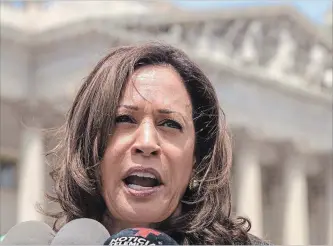  ?? J. SCOTT APPLEWHITE
THE ASSOCIATED PRESS ?? Sen. Kamala Harris, a Democrat, has been the target of fake Facebook profiles pretending to be her own.