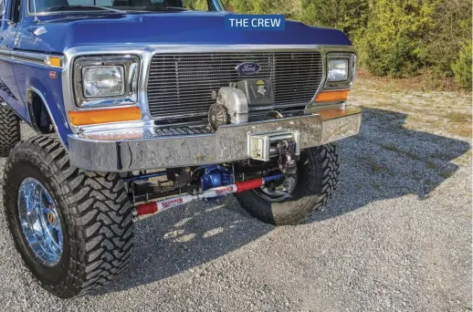  ??  ?? We’ve seen a few wild lifted classic Fords come across our desk, but Ronald’s “Hillbilly Deluxe” might just be our favorite so far, crew cab and all!