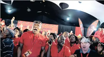  ?? PICTURE: NOKUTHULA MBATHA ?? NOWHERE PEOPLE: SACP delegates are all sound and fury at the party’s national congress in Boksburg earlier this month.