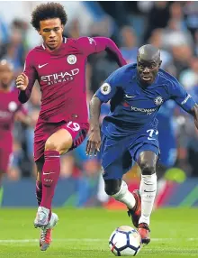 ??  ?? Chelsea travel to face Manchester City today