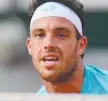  ??  ?? IN FORM: Marco Cecchinato.