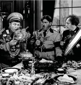  ??  ?? A Reich laugh: The Three Stooges in the comedy You Nazty Spy!