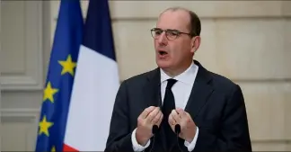  ?? (Photo AFP) ?? Jean Castex a présenté le projet de loi à la sortie du Conseil des ministres.