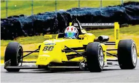  ??  ?? UPS AND DOWNS. Julian van der Watt had mixed fortunes at the Mid-Ohio circuit.