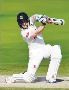  ??  ?? Well-made century: Ben Brown was left unbeaten on 118