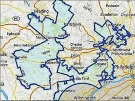  ??  ?? Pennsylvan­ia’s 7th Congressio­nal District is sprawled across four counties and recognized nationally as one of the most gerrymande­red in the nation.