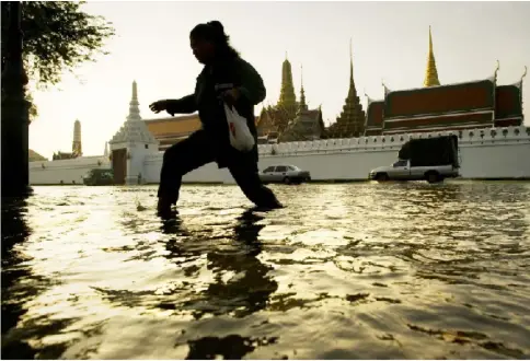  ?? — AFP file photo ?? Flooding will become even more frequent in Bangkok as sea levels rise.