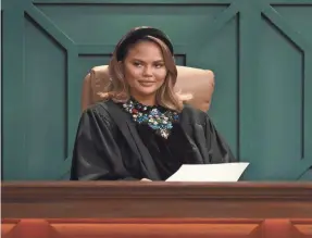  ?? QUIBI ?? Chrissy Teigen stars on “Chrissy’s Court,” a Quibi-created show.