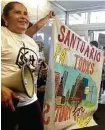  ?? Andrea L. Zelinski / Houston Chronicle ?? Protesters fill the lobby of the Texas Department of Insurance building Friday in Austin.