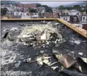  ?? COURTESY OF READING SCHOOL DISTRICT ?? Fireworks that exploded over Reading on July Fourth weekend in 2019 caused about $50,000 damage to Amanda E. Stout Elementary School after the roof caught fire.
