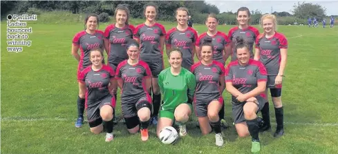  ??  ?? ● Pwllheli Ladies bounced back to winning ways