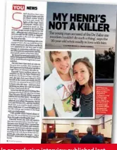  ??  ?? In an exclusive interview published last year Henri’s girlfriend, Daniellé Janse van Rensburg, said she fully supported him.