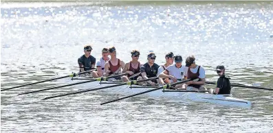  ?? Picture: SIBONGILE NGALWA ?? PLANNING AHEAD: St Johns College rowers get in some valuable training time on the Buffalo River for the 132nd annual RMB Buffalo Regatta which gets under way on Thursday.