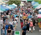  ?? MARION VAN DIJK/STUFF ?? Nita Knight runs Nelson’s Saturday Market, but a group of retired Nelson women say they are the true founders.