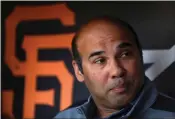  ?? ARIC CRABB — BAY AREA NEWS GROUP ?? Giants president of baseball operations Farhan Zaidi says the club is looking to build a strong defense, especially up the middle, to support its solid pitching staff.