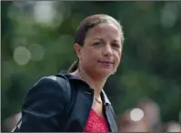  ?? The Associated Press ?? RICE: In this July 7, 2016, photo, then-National Security Adviser Susan Rice follows President Barack Obama across the South Lawn of the White House in Washington, to board Marine One. Rice, is declining an invitation to testify before a Senate...