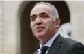  ?? THOMAS SAMSON/AFP/GETTY IMAGES ?? Former world chess champion Garry Kasparov says Deep Blue, the IBM computer that beat him at chess, was in fact “as intelligen­t as an alarm clock.”