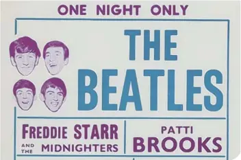  ??  ?? The Beatles still top rock ’n’ roll memorabili­a chart