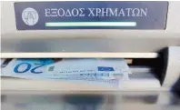  ??  ?? The flight of deposits from Greek banks that began when early elections were announced last December gained speed and reached unsustaina­ble levels in the buildup to the July 5 referendum.