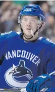  ?? THE CANADIAN PRESS/FILES ?? Brock Boeser’s lethal shot is arguably the best on the Canucks’ roster.