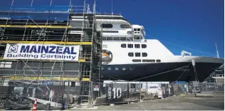  ?? PHOTO: THE NEW ZEALAND HERALD ?? More fallout . . . The Shed 10 project of Mainzeal’s on Auckland’s Princes Wharf in 2013, at the time the constructi­on company was placed in receiversh­ip.