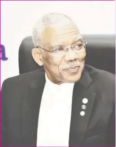  ??  ?? President David Granger