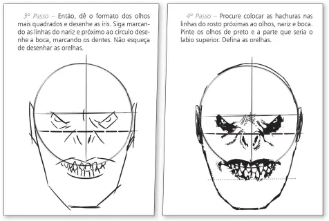 Como desenhar orelha, olhos, boca e nariz!