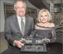  ?? Courtesy photo ?? Don and Cheri Fleming were honored with the 2019 Silver Spur Award during a ceremony at the Petersen Automotive Museum on Saturday. The Flemings own the Valencia Acura dealership.