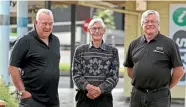  ?? TERESA RAMSEY/STUFF ?? Tokoroa businessme­n Jack Hoggard, David Foote, and Ivan Gray are three of 500 unhappy with Leith Pl redevelopm­ent plans. Kristen Waite needs to raise $150,000 for her three-year-old daughter Ocean’s operation.