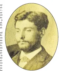  ??  ?? Portrait du docteur Picaud à  ans, externe à Paris. (Photo de famille Elliot Picaud, © Archives municipale­s de Cannes)