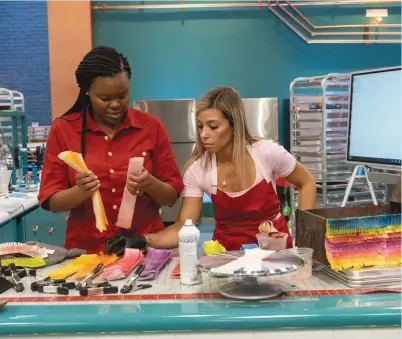  ?? ?? Shanice and Vanessa from Season 1 of “Baking Impossible”