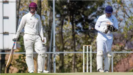  ?? ?? IN VAIN: Jack Davies scored 43 for Barlaston, but they were beaten by Moddershal­l & Oulton seconds at the weekend.