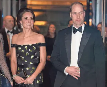  ?? DANIEL LEAL-OLIVAS,WPA POOL/GETTY IMAGES ?? Duchess Kate and Prince William head to Paris after their traditiona­l St. Patrick’s Day duties.