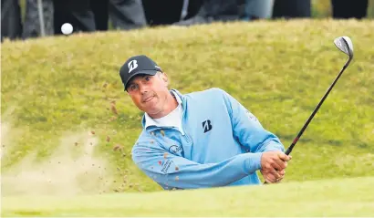  ?? Picture: Reuters ?? HAVING A BLAST. American Matt Kuchar plays out of a bunker on the 15th hole during the second round of the British Open at Royal Birkdale in Southport yesterday.